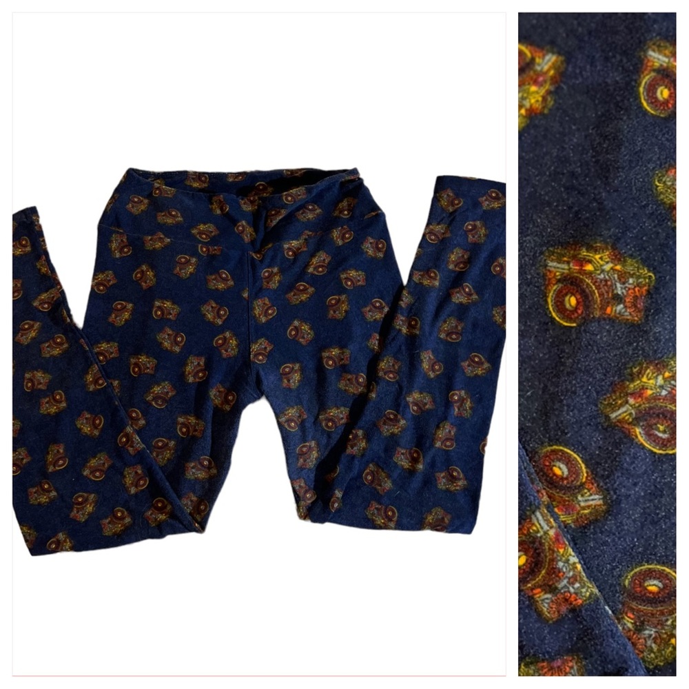 LuLaRoe Woman’s Camera Photographer Leggings OS